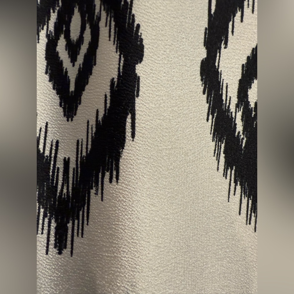 Print Button Down Shirt Dress - Picture 6 of 6